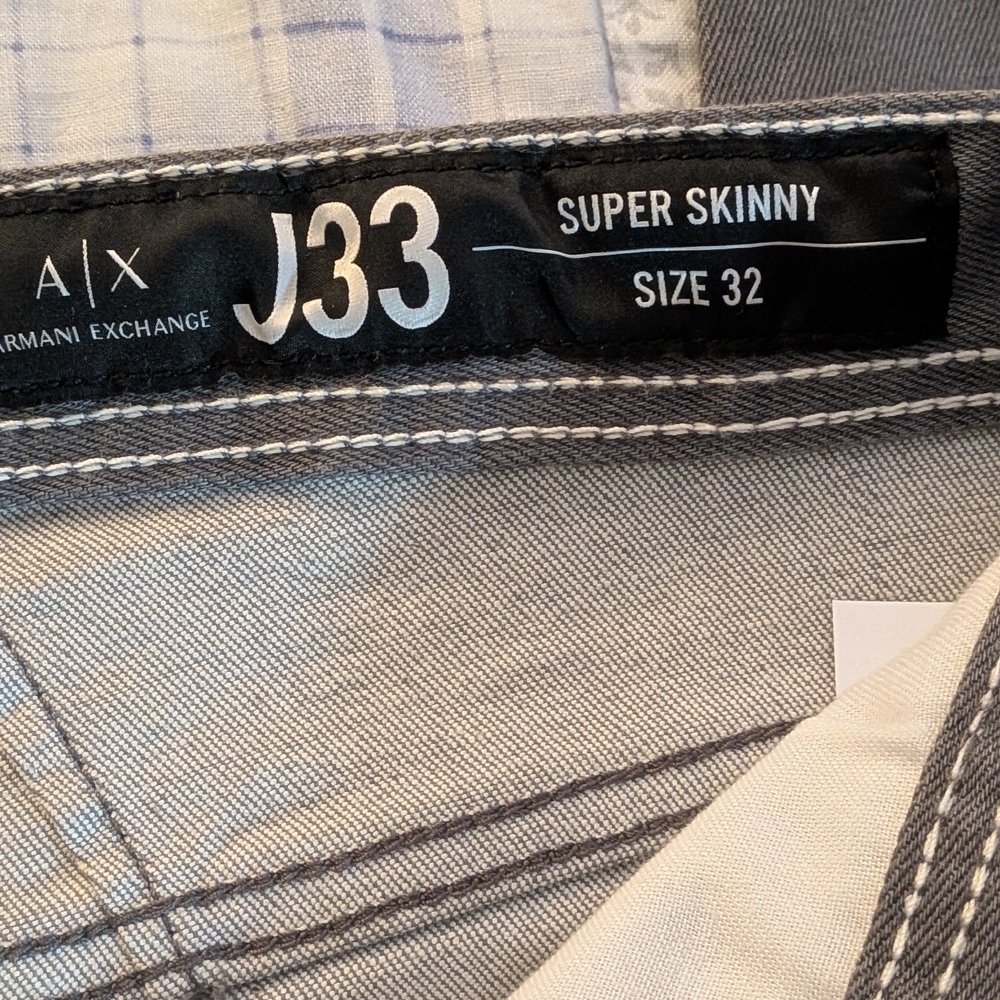 A/X Armani Exchange Men's Skinny Jeans - Gray - Picture 5 of 11